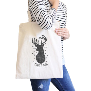 Make It Rein Vintage Reindeer Natural Canvas Bags