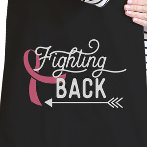 Fighting Back Arrow Black Canvas Bags