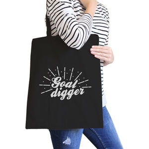 Goal Digger Canvas Shoulder Bag For Gym Fitness Workout Gag Gifts