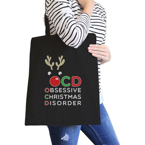 Rudolph OCD Canvas Shoulder Bag Foldable Heavy Cotton Tote Gifts