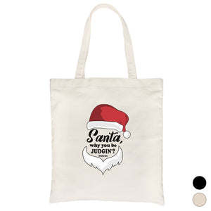 Santa Be Judging Canvas Shoulder Bag