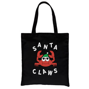 Santa Claws Crab Canvas Shoulder Bag