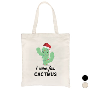 Care For Cactmus Canvas Shoulder Bag