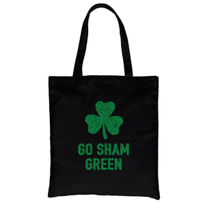 Go Sham Green Canvas Shoulder Bag
