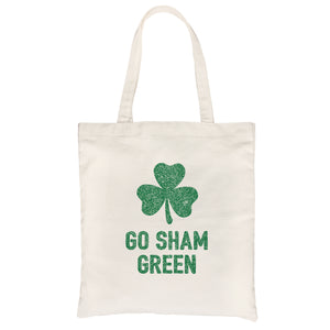Go Sham Green Canvas Shoulder Bag