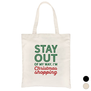 Christmas Shopping Canvas Bag