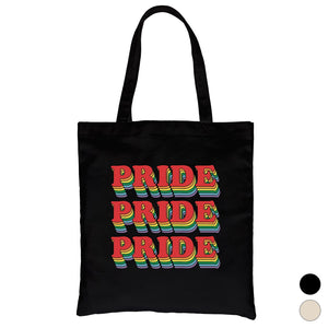 LGBT Pride X3 Rainbow Canvas Bag