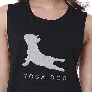 Yoga Dog Crop Top Yoga Work Out Tank Top Gifts For Dog Lovers - 365INLOVE