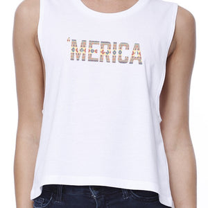 With 'Mercia Womens White Cotton Round Neck Unique Tribal Pattern - 365INLOVE