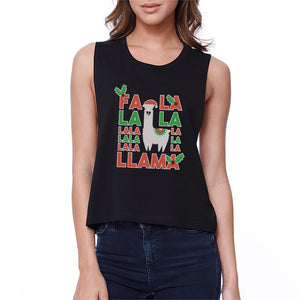 Falala Llama Womens Crop Top