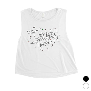 Christmas Mood Womens Crop Top