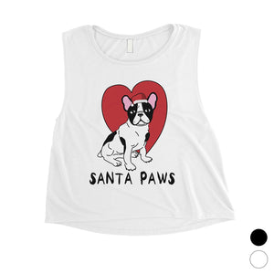 Santa Paws Womens Crop Top