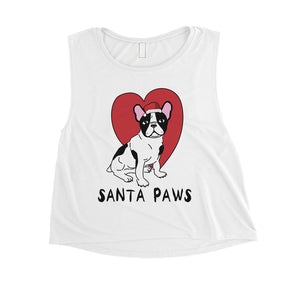 Santa Paws Womens Crop Top