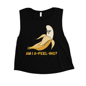 Apeeling Banana Womens Valentine's Day Workout Crop Tank Top Gift