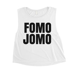 365 Printing Fomo Jomo Womens Funny Brave Saying Comfortable Crop Tank Top