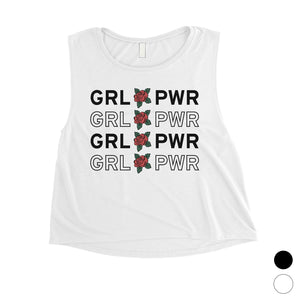 365 Printing Girl Power Womens March Crop Tank Top Motivational Quote Tank Top