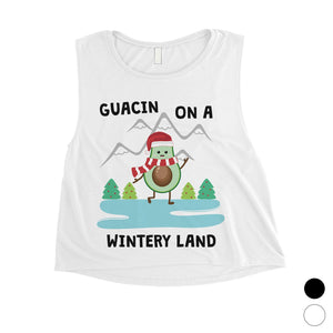 Gaucin Wintery Land Womens Crop Top