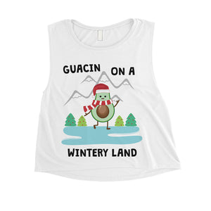 Gaucin Wintery Land Womens Crop Top