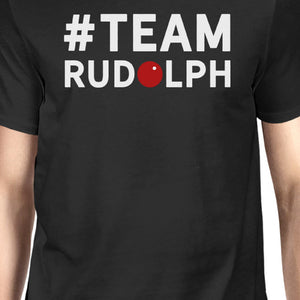 #Team Rudolf Black Men's T-shirt Family Group Member Matching Tee - 365INLOVE