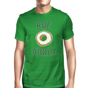 Bae Goals Men's Green T-shirt Round Neck Funny Quote For Couples - 365INLOVE