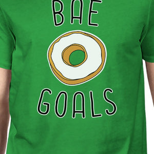 Bae Goals Men's Green T-shirt Round Neck Funny Quote For Couples - 365INLOVE