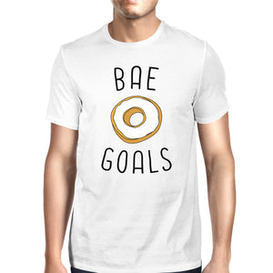 Bae Goals Men's White T-shirt Trendy Graphic Tee For His Birthday - 365INLOVE