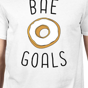 Bae Goals Men's White T-shirt Trendy Graphic Tee For His Birthday - 365INLOVE