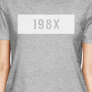 198X Grey Crewneck T-Shirt Trendy Design Tee Cute Gift Idea - 365INLOVE