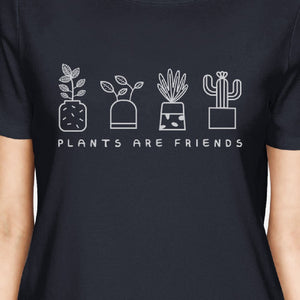Plants Are Friends Earth Day Inspired Graphic Design Tee For Women - 365INLOVE