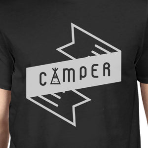 Camper Mens Black Short Sleeve T-Shirt Witty Gift For Hiking Lovers - 365INLOVE