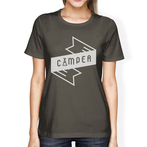 Camper Women's Dark Grey Cool Summer T Shirt Cute Gift Idea For Her - 365INLOVE