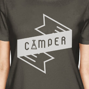 Camper Women's Dark Grey Cool Summer T Shirt Cute Gift Idea For Her - 365INLOVE