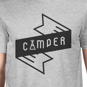 Camper Men's Gray Cotton TShirt Trendy Design Earth Day Special Tee - 365INLOVE