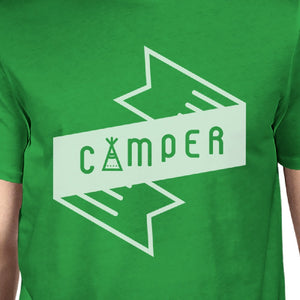 Camper Men's Green Cotton Unique Graphic T Shirt Summer Gift Idea - 365INLOVE