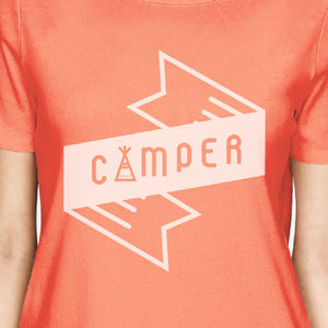 Camper Peach Cute Design Tee Summer Outdoor T Shirt Gifts For Her - 365INLOVE