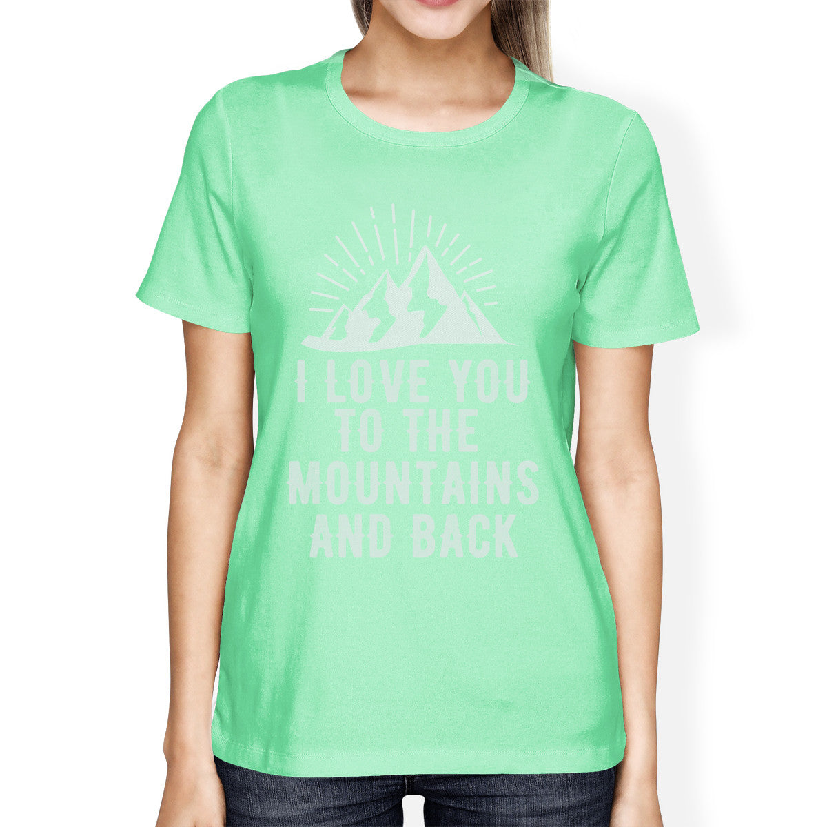 Mountain And Back Mint Graphic T Shirt Gift Idea For Mountain Lover - 365INLOVE