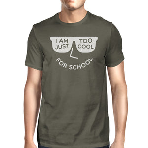 Too Cool For School Mens Dark Grey Shirt