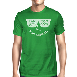 Too Cool For School Mens Green Shirt