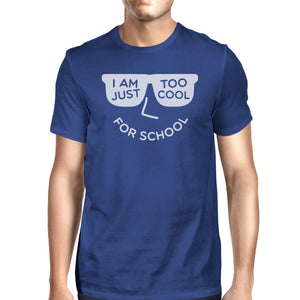 Too Cool For School Mens Blue Shirt