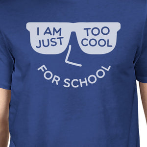 Too Cool For School Mens Blue Shirt