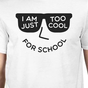 Too Cool For School Mens White Shirt