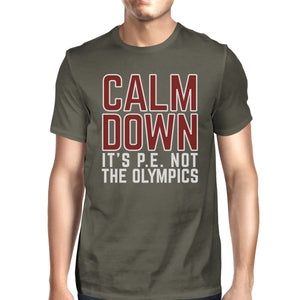 It's PE Not The Olympics Mens Dark Grey Shirt