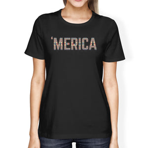 'Merica Unique 4th Of July Design T-Shirt For Women Tribal Pattern - 365INLOVE
