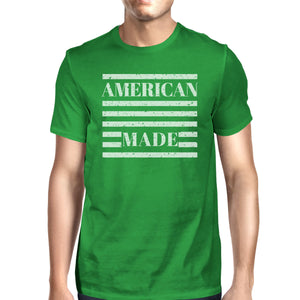 American Made Mens Green Graphic Short Sleeve Funny Graphic Tee - 365INLOVE