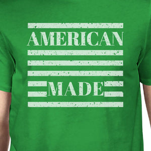 American Made Mens Green Graphic Short Sleeve Funny Graphic Tee - 365INLOVE