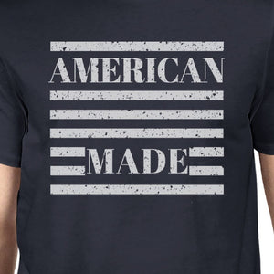 American Made Mens Navy Short Sleeve T-Shirt For Fourth of July - 365INLOVE