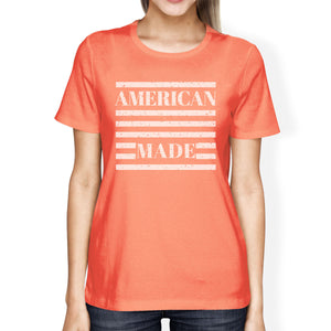 American Made Womens Unique Independence Day Design T-Shirt For Her - 365INLOVE