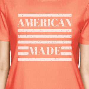 American Made Womens Unique Independence Day Design T-Shirt For Her - 365INLOVE