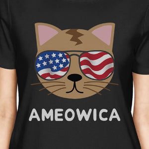 Ameowica Cute Womens Short Sleeve T-Shirt Gift Ideas For Cat Lovers - 365INLOVE