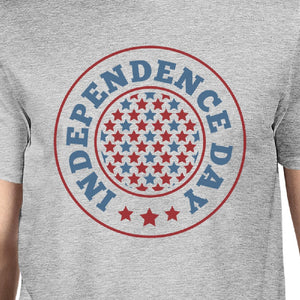 Independence Day American Flag Shirt Mens Grey 4th Of July T-Shirt - 365INLOVE